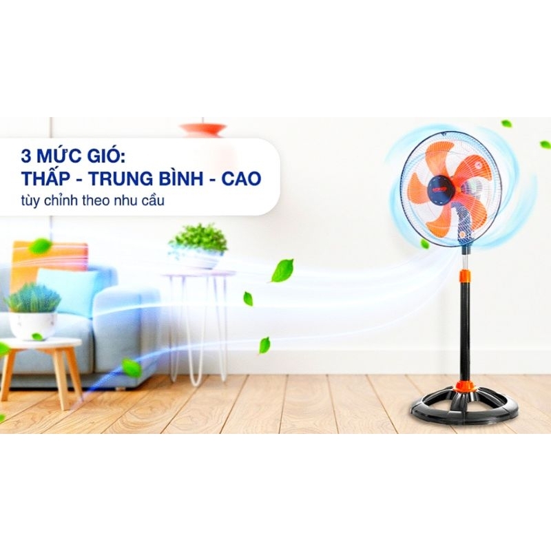 Quạt Đứng Thân Sắt Senko Model : DTS1609 Chính Hãng ( màu ngẫu nhiên )