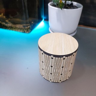 (Zentadv) Hộp Quà Gỗ Hình Tròn