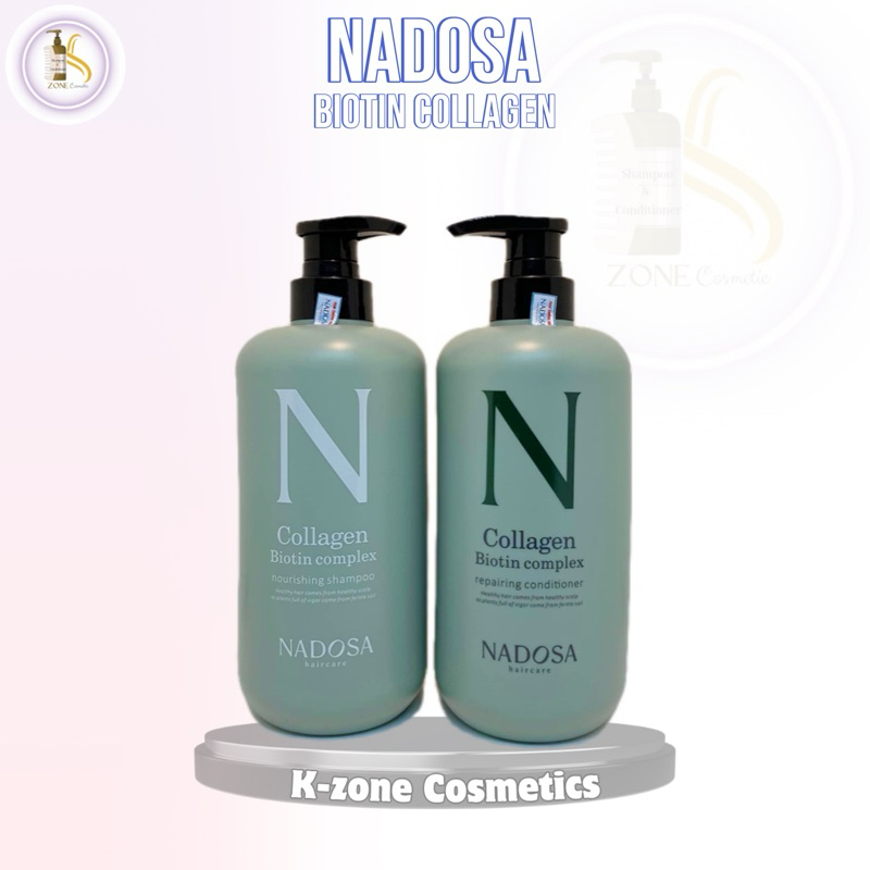 Gội Xả Siêu Mềm Mượt Dầu gội Nadosa Collagen Phục hồi tóc hư tổn Dầu gội Biotin Chống Rụng Tóc Hiệu 