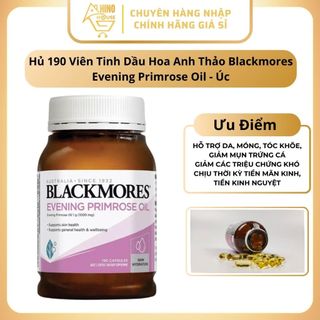 Tinh Dầu Hoa Anh Thảo Blackmores Evening Primrose Oil Cân Bằng Nội Tiết Tố Nữ - Hinohouse