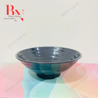 Tô Nhựa Melamine Lớn Đen Bóng -TOX29D