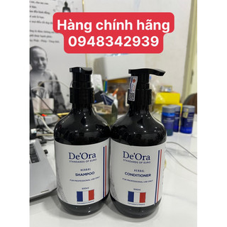 Hàng chính hãng - combo 2 chai dầu gội xã de’ora chứa tinh dầu bạc hà nguyên chất