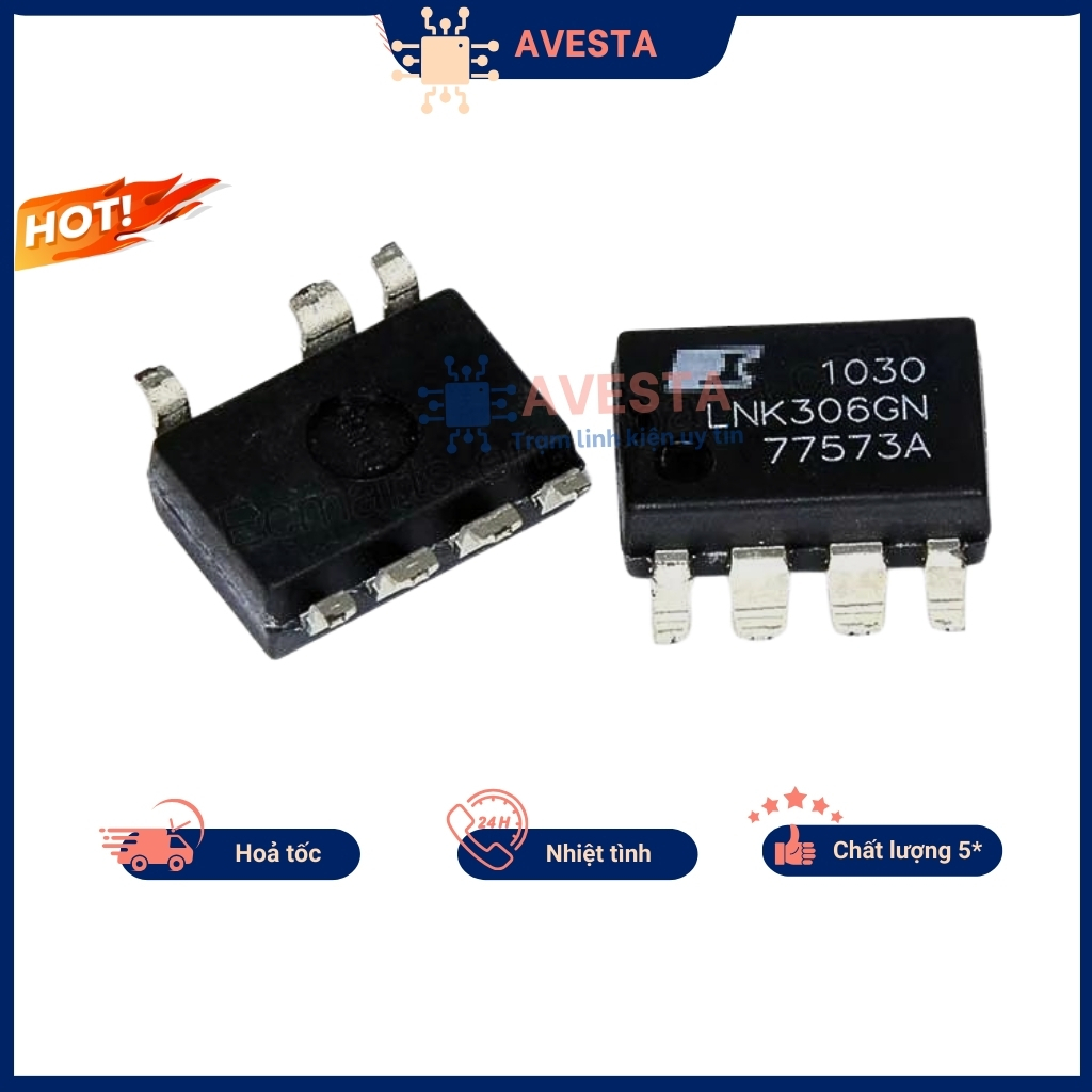 Ic nguồn LNK306GN SOP-7 Power Integrations Avesta