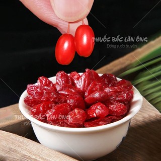 Sơn thù du khô 100g, đã tách hạt, đỏ, đẹp, không lẫn tạp chất - Lãn Ông