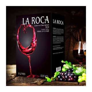 Vang bịch Chile La Roca 13.5% hộp 3L/ 5L