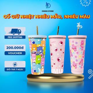 Ly giữ nhiệt starbuck, cốc giữ nhiệt màu paster chính hãng dung tích 900 ml Cốc giữ nhiệt inox Melli