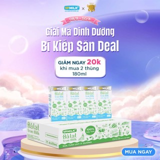 Sữa tươi vpmilk đà lạt true milk ít đường, vị tươi rất đà lạt.