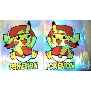 Decal trang trí phản quang pikachu, pokemon dễ thương.Tem dán xe máy, ô tô, xe tải.. SL 1 đôi