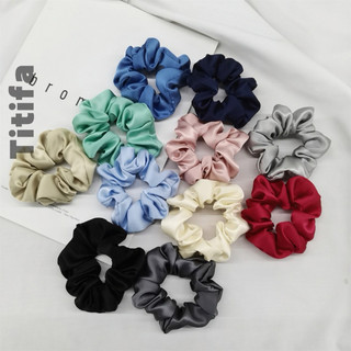 Nơ Buộc Tóc Size To 12cm Chất Vải Scrunchies Phi Bóng Đẹp - Titifa Shop