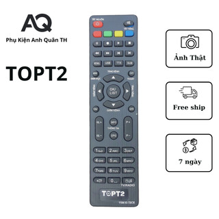 Remote đầu kỹ thuật số top , điều khiển đầu thu truyền hình KTS mặt đất - DVB Top - T2 CHÍNH HÃNG
