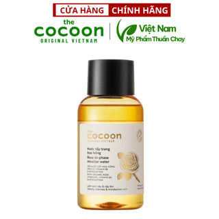 Nước tẩy trang hoa hồng cocoon 140ml thuần chay sạch da cấp ẩm và làm dịu - Mỹ phẩm thuần chay Việt Nam
