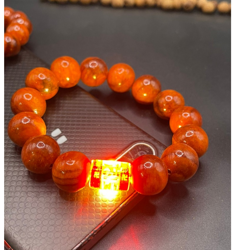 [Siêu thấu quang] Vòng tay gỗ huyết long thấu Quang, Tràng 108 hạt gỗ huyết long thấu Quang, phù hợp phong thuỷ mọi tuổi
