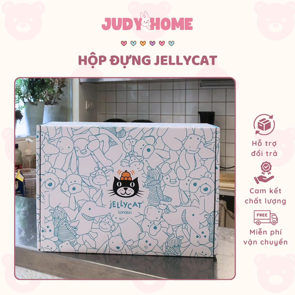 Hộp Jellycat, Hộp Đựng Jellycat, Jellycat Box Hàng Remake Loại 1 Siêu Cứng Cáp - Judyhome