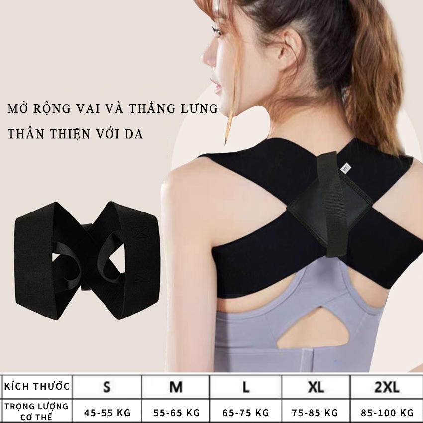 Đai chống gù lưng SNACKBAR Đai chống gù hỗ trợ làm thẳng cột sống cong vẹo cột sống cho văn phòng