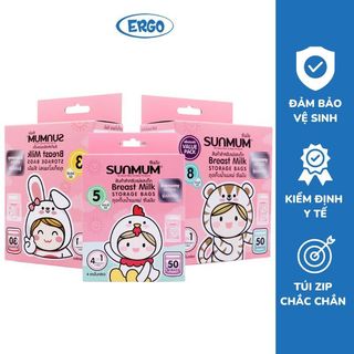 Túi trữ sữa Sunmum chính hãng an toàn tiện lợi với dung tích 250ml và 100ml