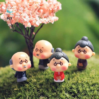 Cặp đôi Ông bà mini trang trí bonsai, phụ kiện trang trí tiểu cảnh, DIY, terrarium