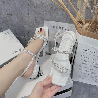 Sandal nữ quai xích kẹp ngón 3 phân Uyên oliver shoes, giày sandal nữ quai xích 3 phân mã D136