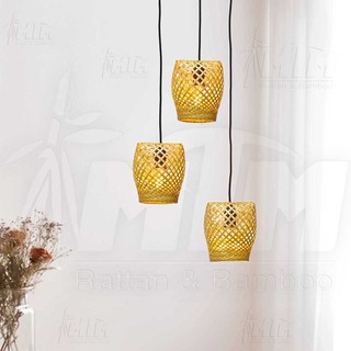 Đèn tre giá rẻ MTDT37 - Đèn mây tre, Đèn trang trí, Đèn treo thả