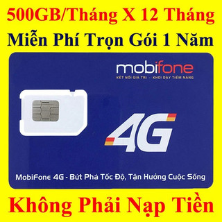 Sim 4G Mobiphone 12mdt150, 20GB/ngày . Tặng 12 tháng Miễn Phí