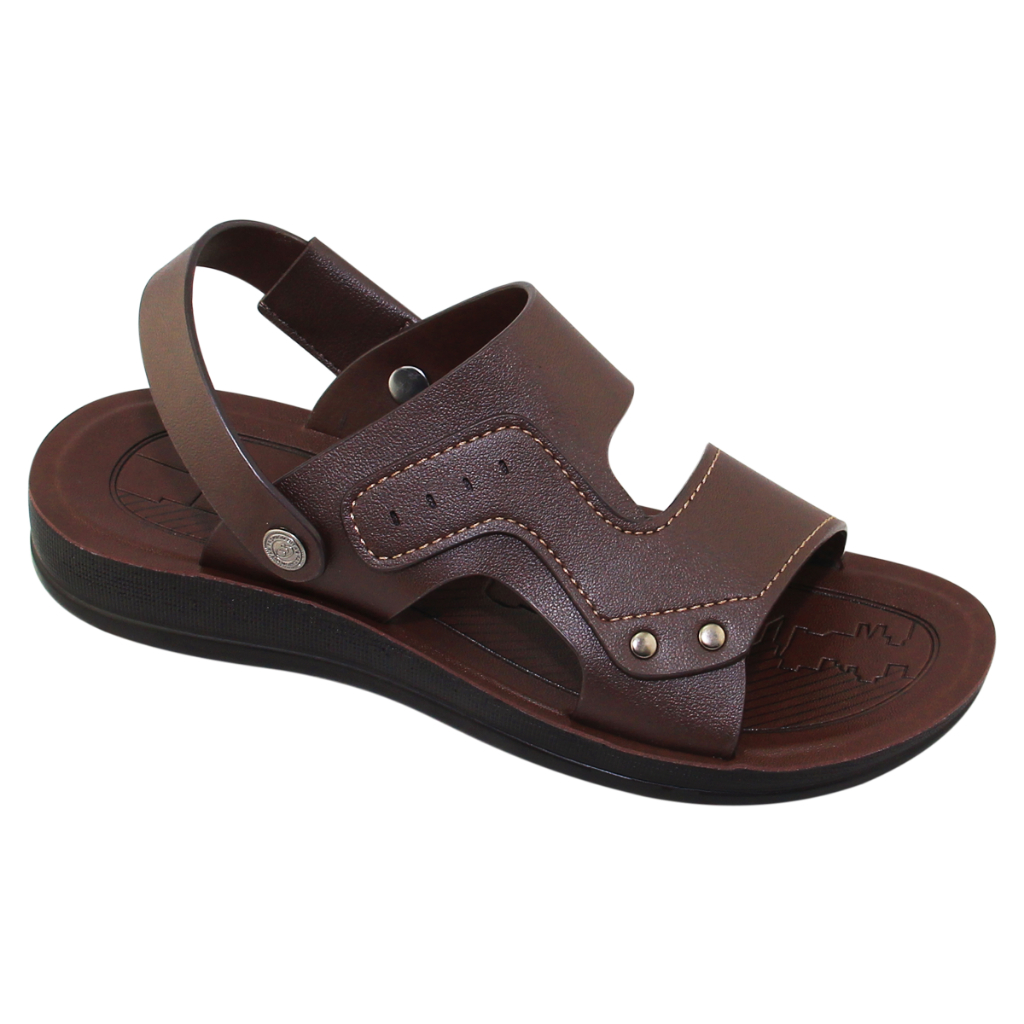 Sandal nam đế bằng Bita's SUM.120 (Nâu + Đen + Vàng bò)