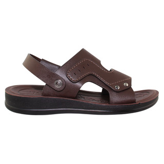 Sandal nam đế bằng Bita's SUM.120 (Nâu + Đen + Vàng bò)