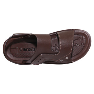 Sandal nam đế bằng Bita's SUM.120 (Nâu + Đen + Vàng bò)