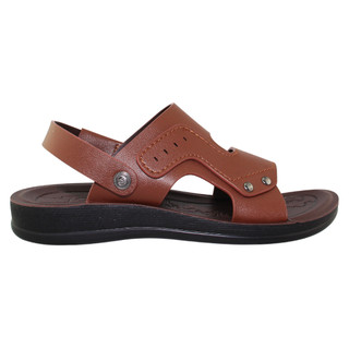 Sandal nam đế bằng Bita's SUM.120 (Nâu + Đen + Vàng bò)