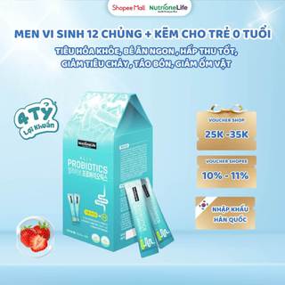 Men Vi Sinh 12 Chủng Cho Bé Biếng Ăn, Hấp Thu Kém, Tiêu Chảy, Rối Loạn Tiêu Hóa - Alive Probiotics Nhập Khẩu Hàn Quốc