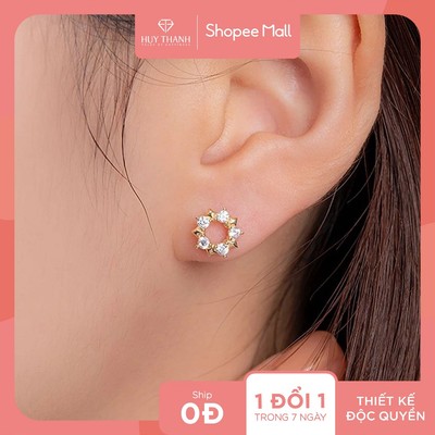 Bông Tai Nữ Vàng Tây BTPTB300 Huy Thanh Jewelry
