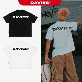 Áo thun cotton nữ nam local brand DAVIES form rộng tay lỡ đen, trắng basic Statement Tee I D38-T2