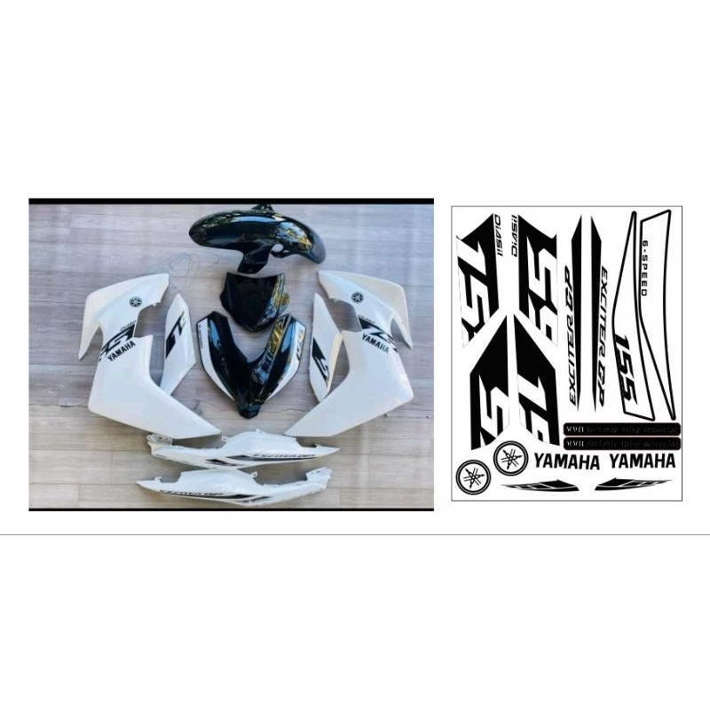 Tem Rời Exciter Gp 155 Trắng Đen