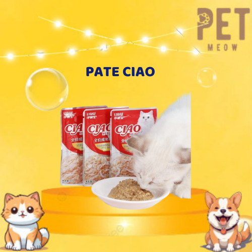 Combo 10 gói pate ciao, pate ciao cho mèo, pate cho mèo