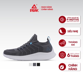 Giày chạy bộ nam thể thao PEAK Running Feather Lite Công nghệ đệm đế EVA siêu nhẹ thoáng khí EW2207H