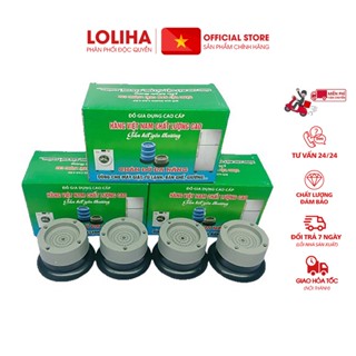 🎀FREESHIP🎀 Combo 5 Bộ 4 đế kê máy giặt hút chân không tròn