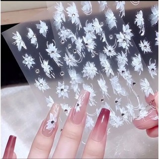 Stick hoa ĐÁ 5d cao cấp - phụ kiện trang trí nail