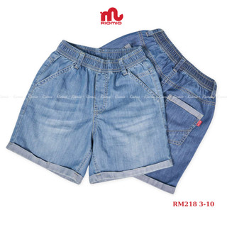 Quần short bé trai RIOMIO size 16-42kg short jean USA mềm, cạp chun co giãn RM217/RM218/RM219