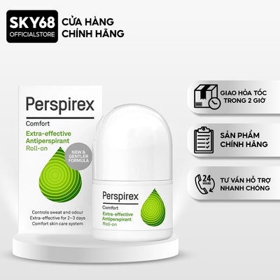 Lăn Khử Mùi Perspirex Giảm Tiết Mồ Hôi Dịu Nhẹ Cho Da Nhạy Cảm 20ml - COMFORT