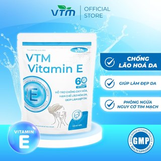 Viên uống bổ sung vitamin E VTM tăng cường sức khỏe, hỗ trợ chống oxy hóa, lão hóa da, giảm cứng khớp, tránh cảm lạnh