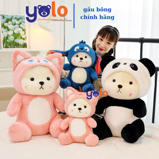 Gấu bông Lena chính hãng cao cấp.thú nhồi bông lena cosplay cáo, gấu trúc, stich. gấu dâu