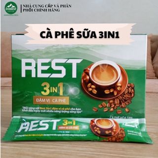 Cà phê sữa hòa tan rest 3in1 everest coffee, cafe hòa tan đậm vị cà phê, dùng nhanh tiện lợi r18