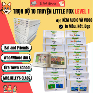 Sách - Trọn bộ Little Fox Level 1 - Single Stories, Who Am I, Bat and Friends...kèm Video và Audio