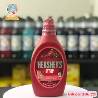 SỐT HERSHEYS DÂU 623g - STRAWBERRY HERSHEYS SYRUP