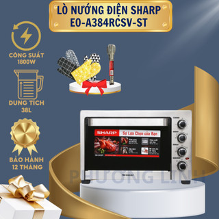 Lò nướng sharp eo-a384rcsv-st 38 lít - hàng chính hãng - bảo hành 12 tháng
