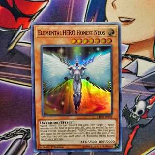 Thẻ bài Yugioh chính hãng | Elemental HERO Honest Neos | LED6 Super rare.