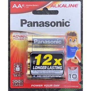 PIN AA PANASONIC ALKALINE VỈ 4 VIÊN LR6T 4B