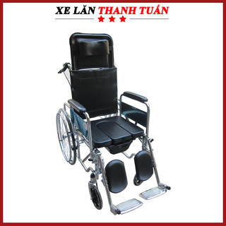 Xe lăn tay ngả nằm lucass x7 và x7 pro - có thể ngã lưng đến 180 độ, có bô, có thắng