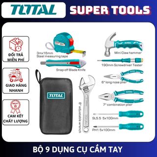 Đồ nghề total bộ 9 dụng cụ cầm tay thkthp90096