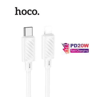 Cáp sạc nhanh Typec to IP PD20W 3.0A Hoco X88 dùng cho ip11/12/13/14 đồng bộ dữ liệu nhanh chóng dài 1M (TRẮNG)
