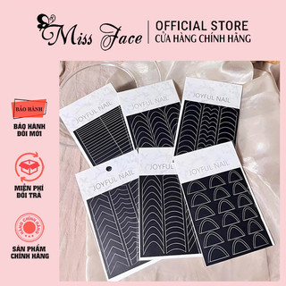 Sticker frech đầu móng- Miếng dán phen đầu móng tiện lợi màu đen
