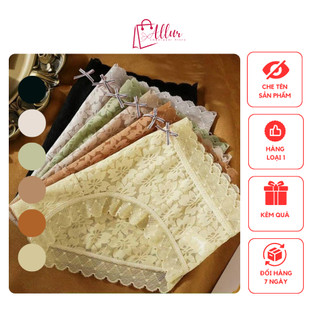 Set 5 quần lót ren họa tiết lá mịn màng mát lạnh cao cấp - Allur Underwear
